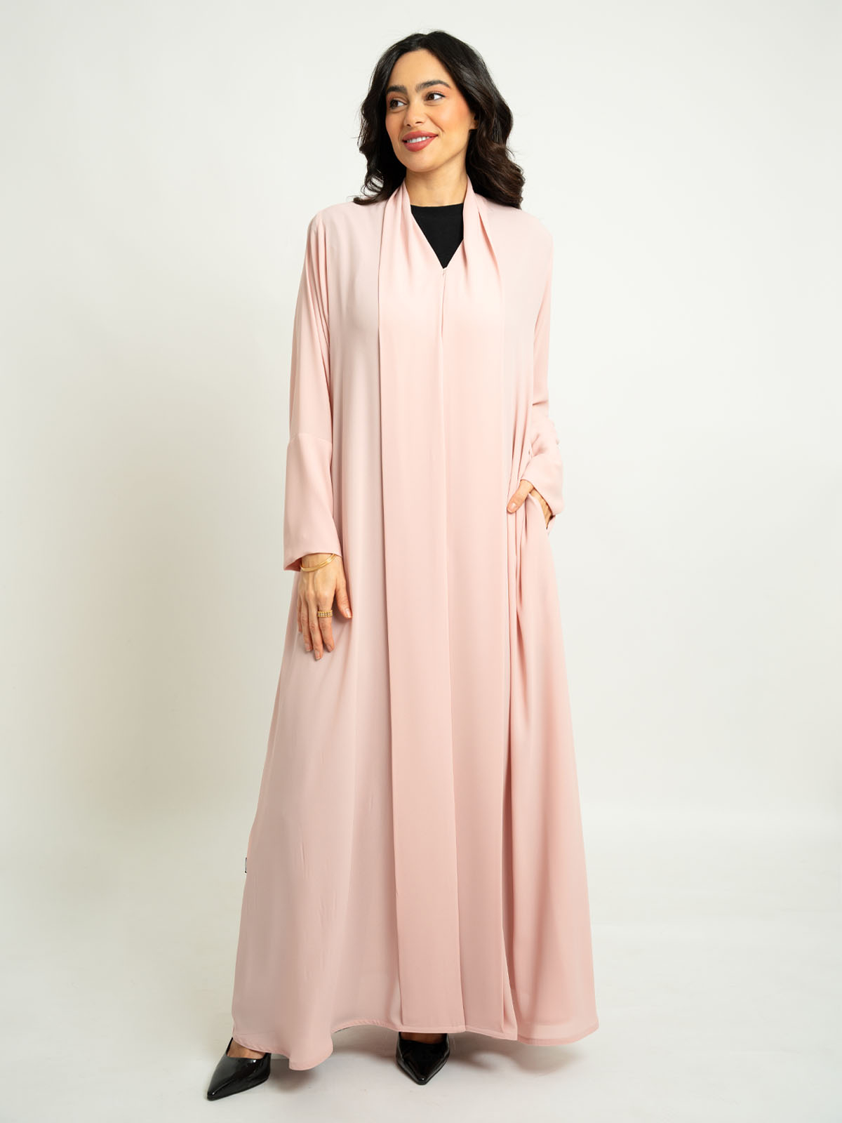 The Essential Pink Closed A-Cut Abaya