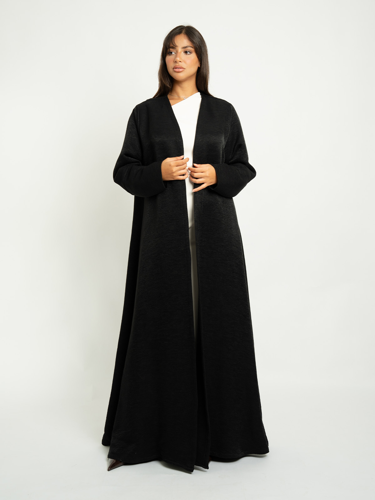 Black Dolchi A-Cut Abaya