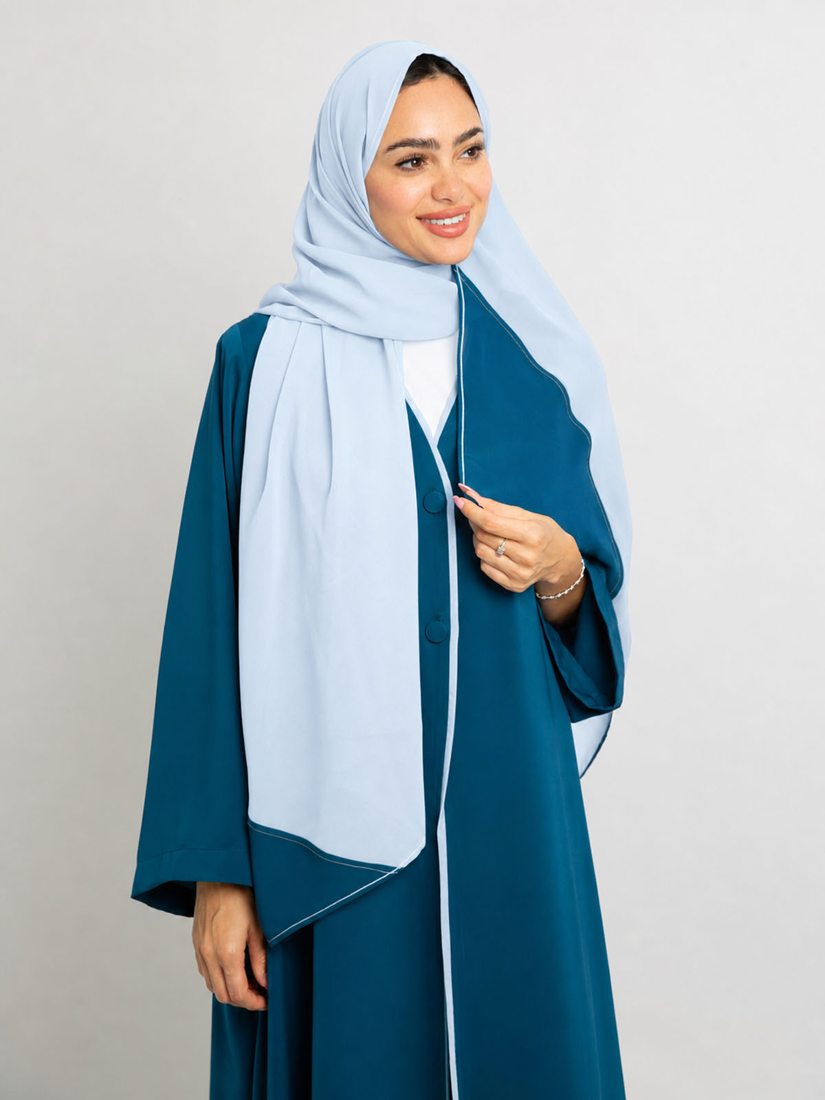 Aqua Blue Executive Abaya