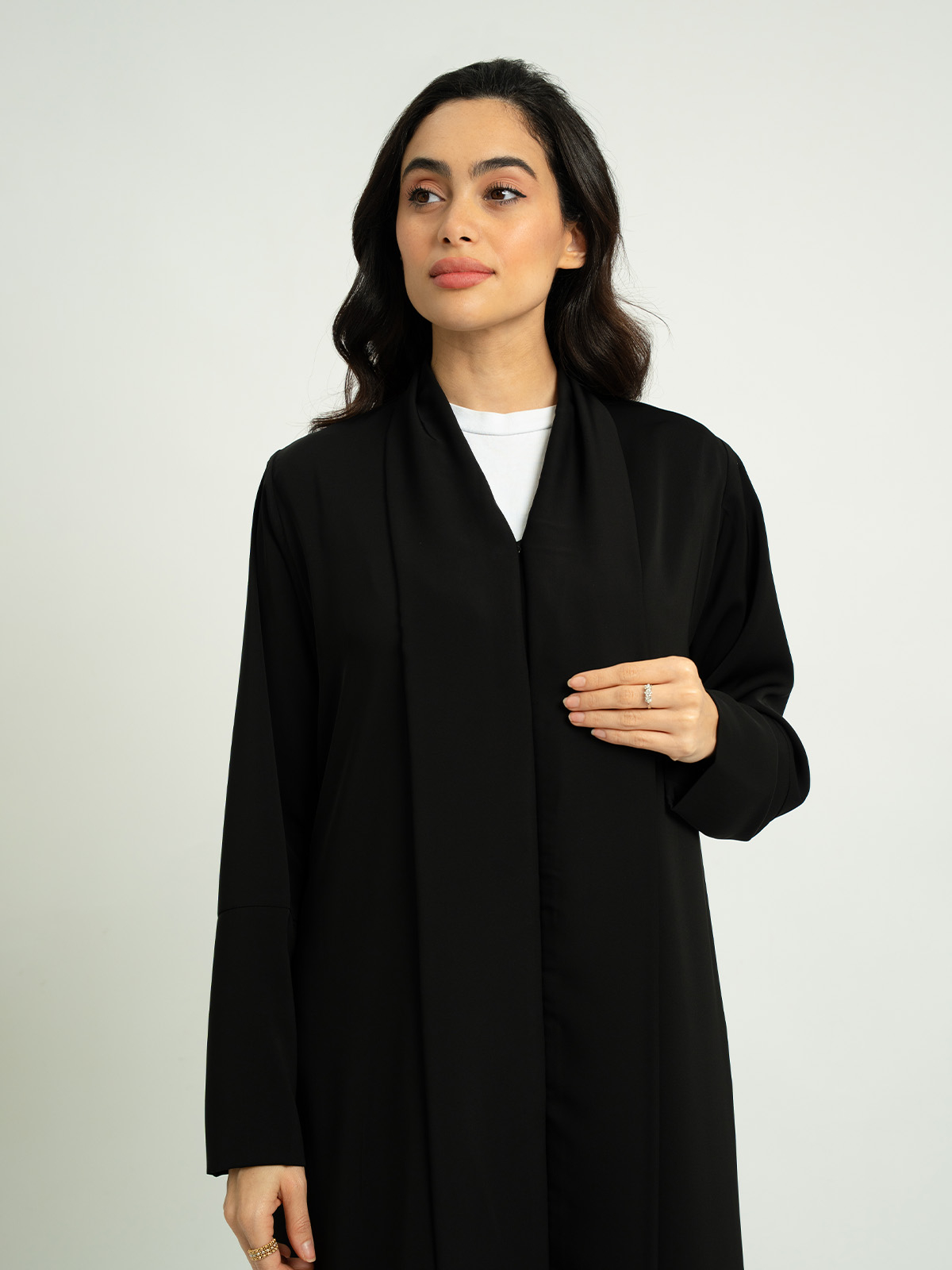 The Essential Black Closed A-Cut Abaya 