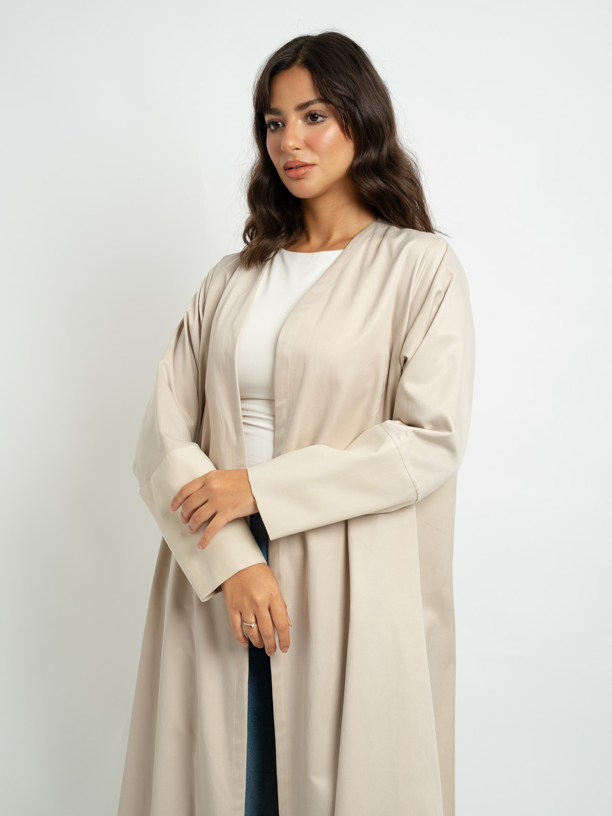 Beige - A-Cut Abaya