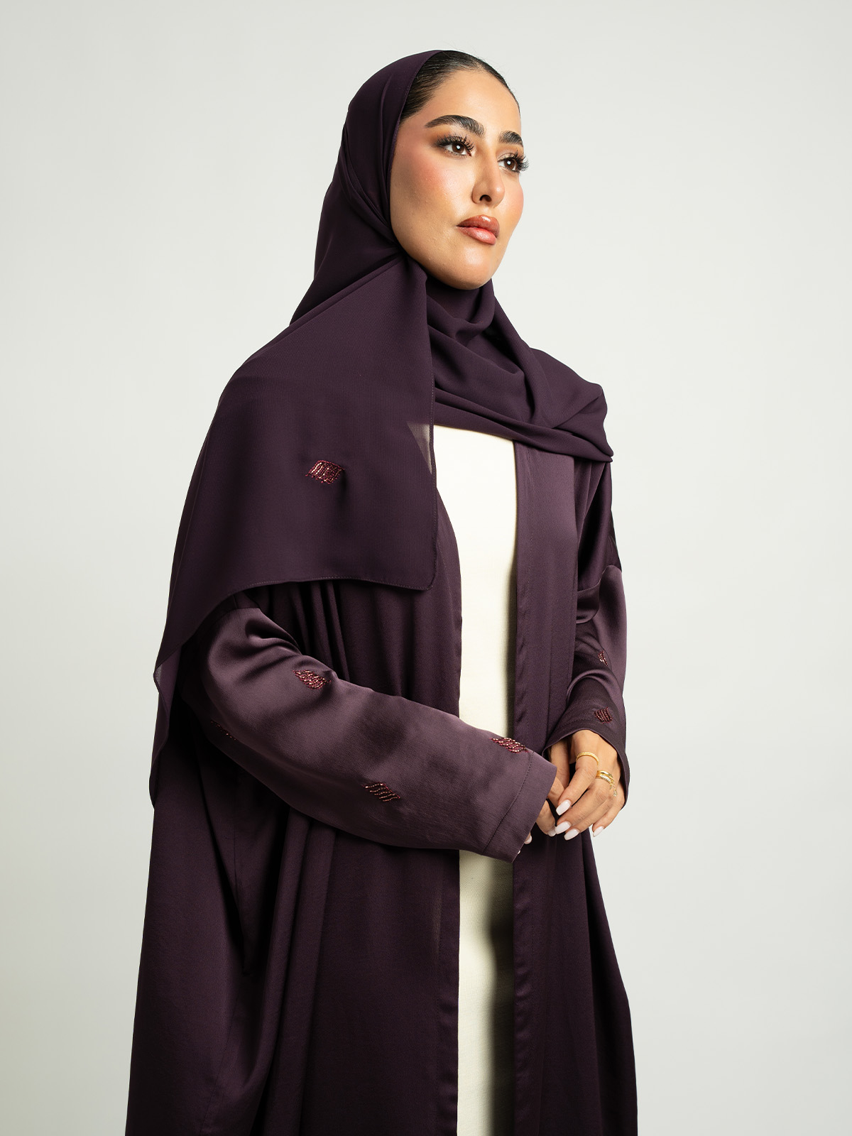 Violet Khayal Wide-fit Tight Sleeves Abaya