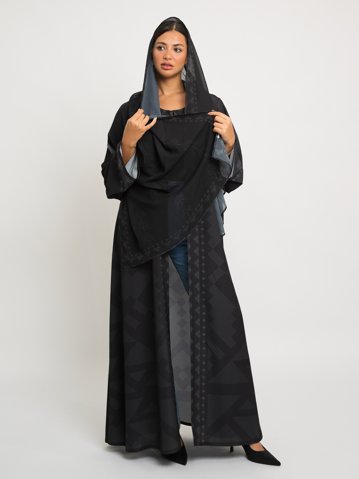Our Originality Black A-cut Abaya