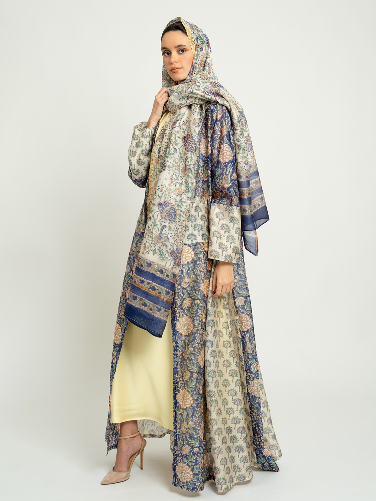 Navy Lapis A-Cut Abaya