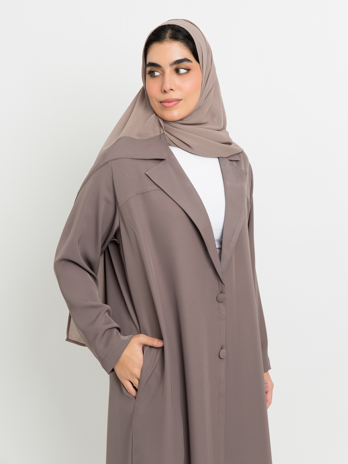 Khaki Suit-it Abaya