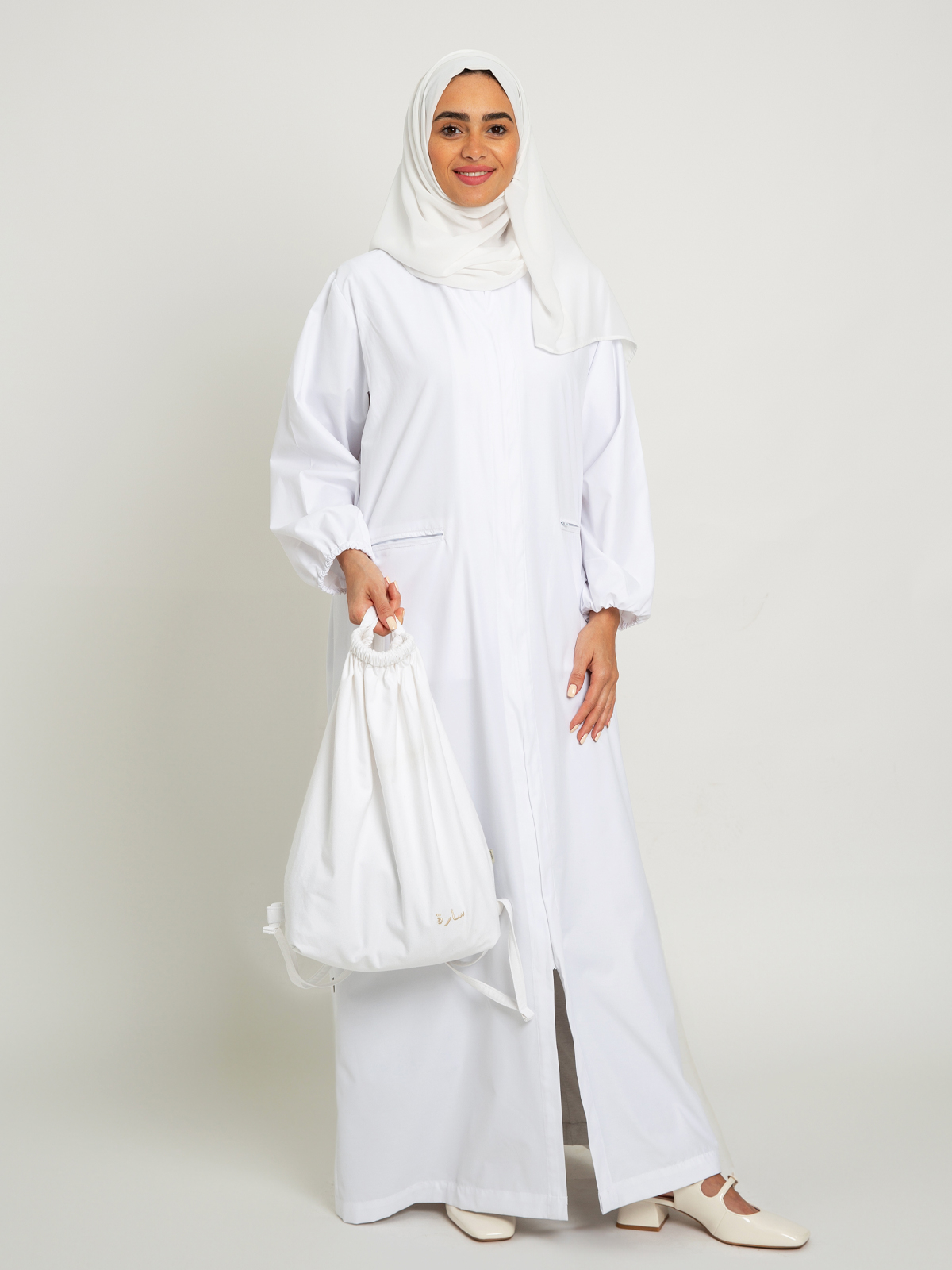 White Umrah Package in Cotton Fabric
