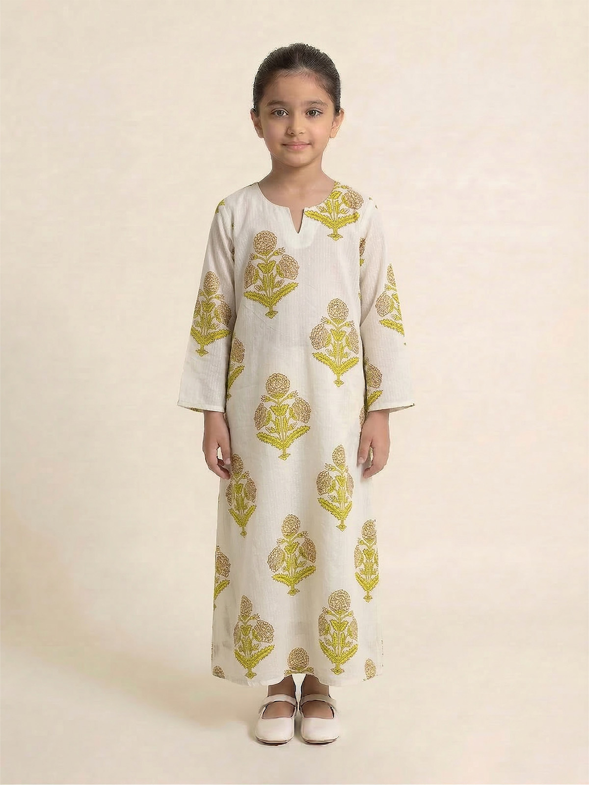 White Half Cloche Jalabiya