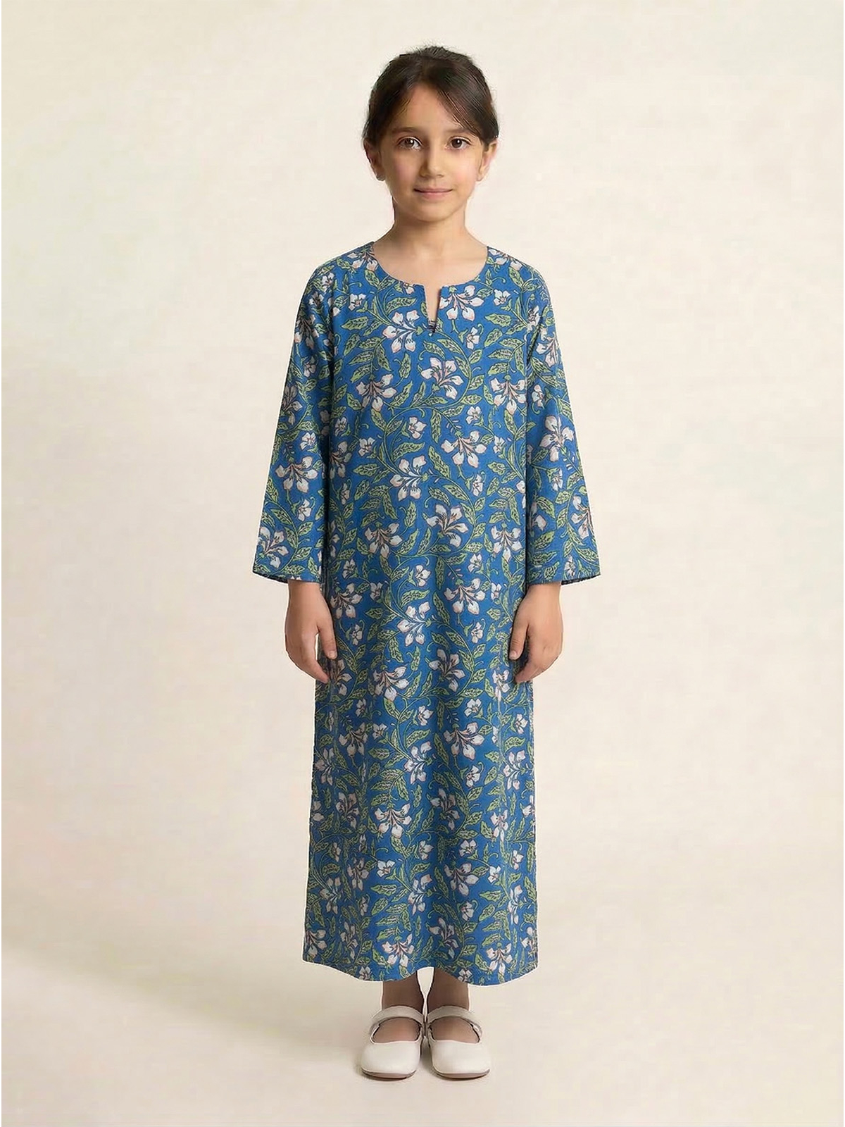 Blue Beach Half Cloche Jalabiya