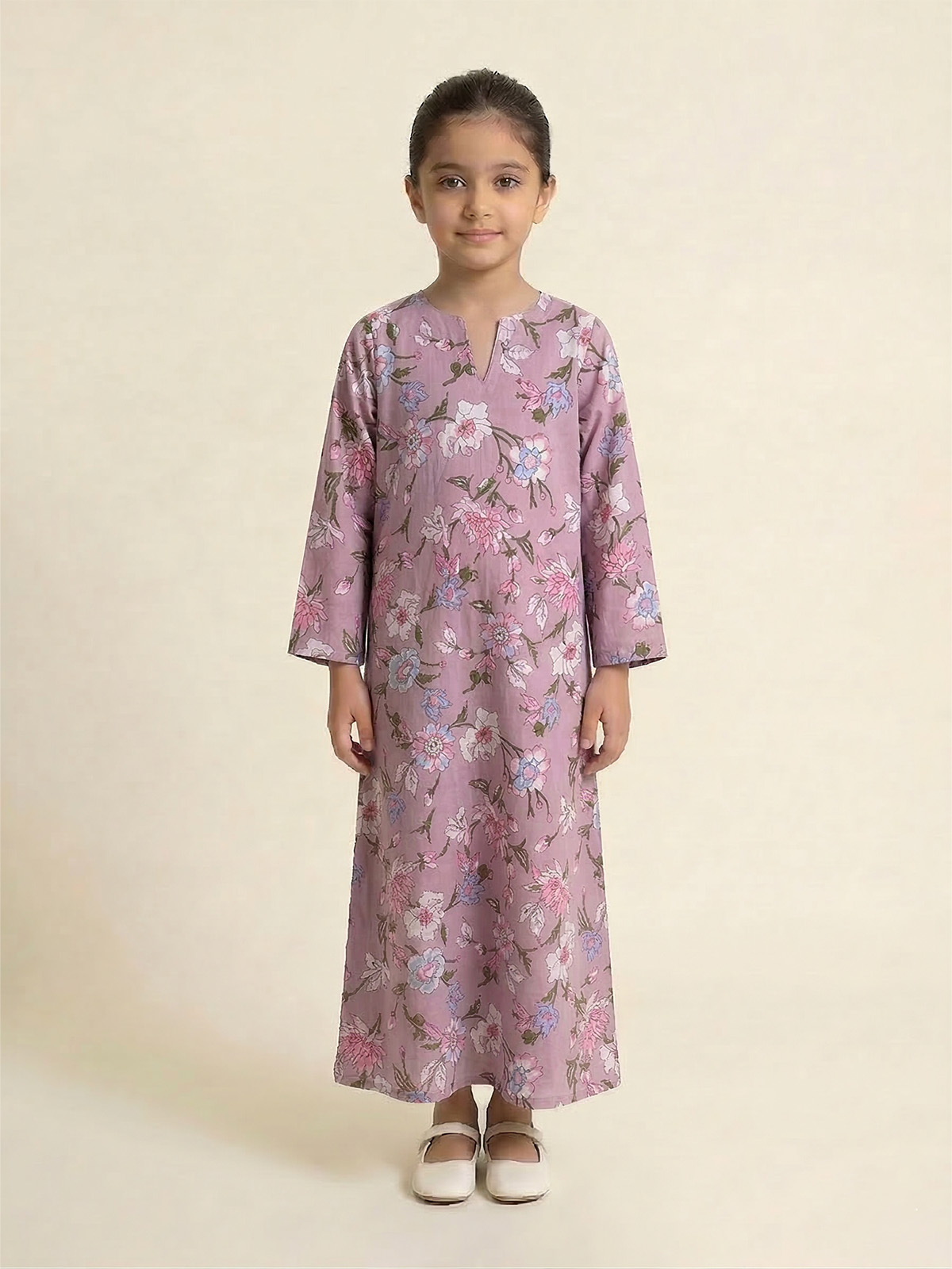 Pink Half Cloche Jalabiya