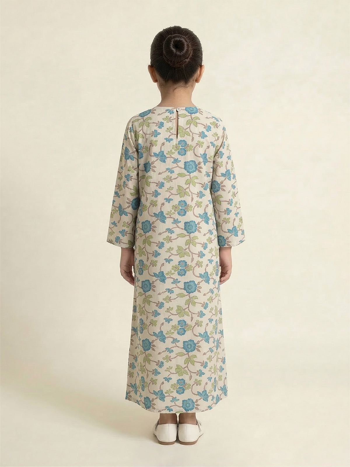 Blue Jasmine Half Cloche Jalabiya