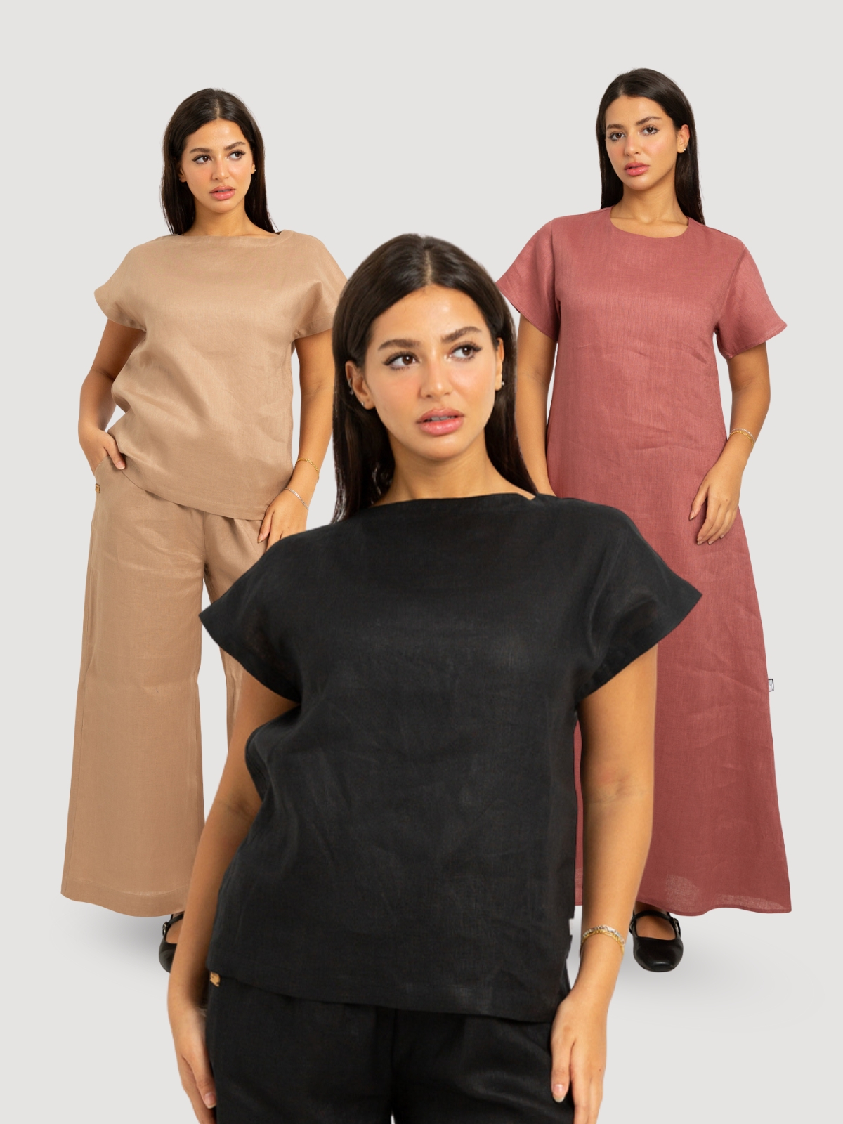 Essential 100% Natural Linen Under Abaya Saver Package