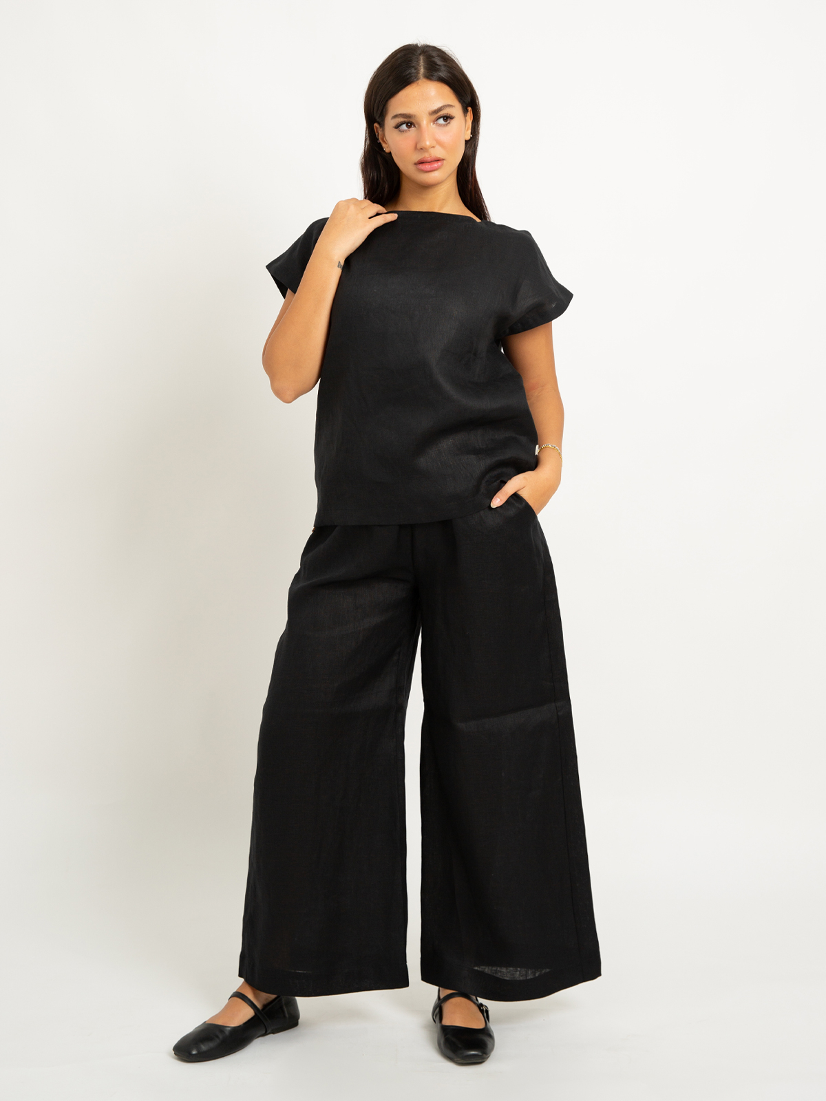 Black Linen Light Set 