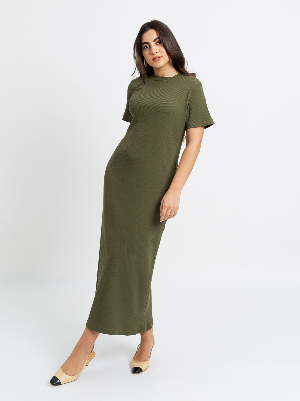 Olive - Knitted Long Dress
