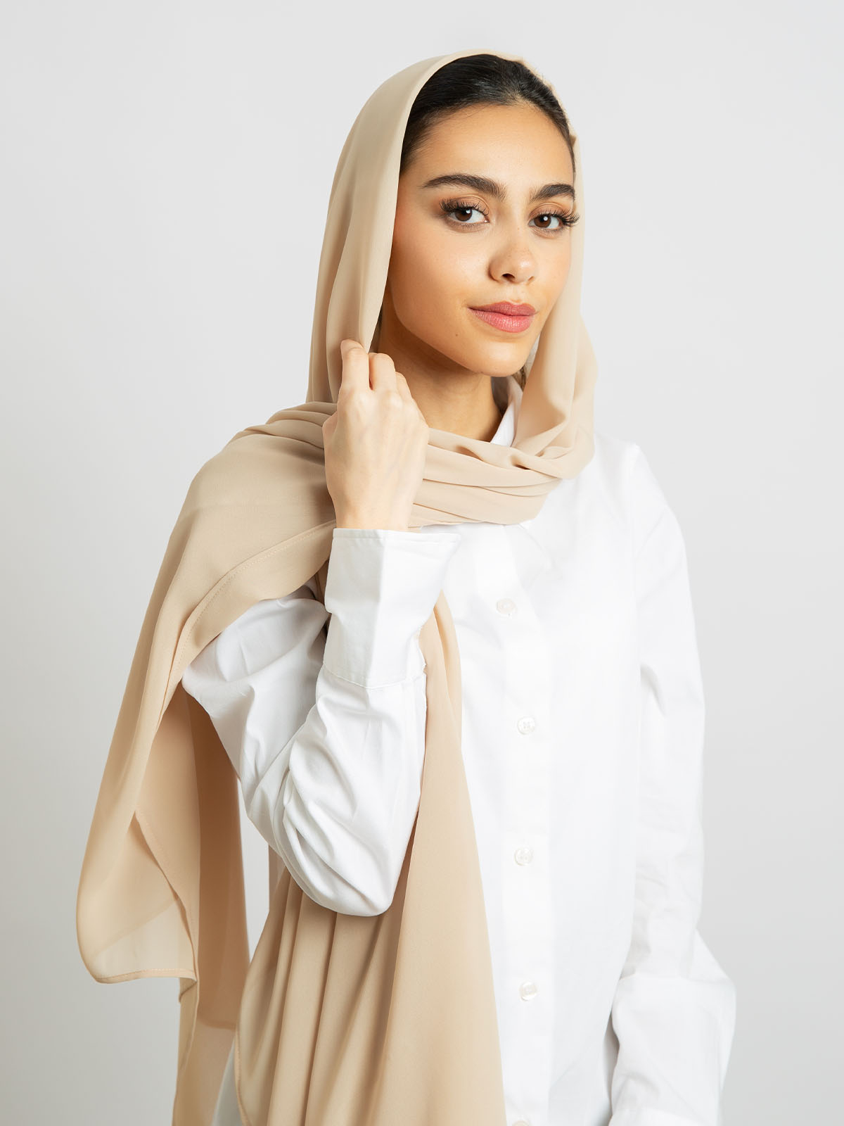 Beige - Plain Laser Tarha