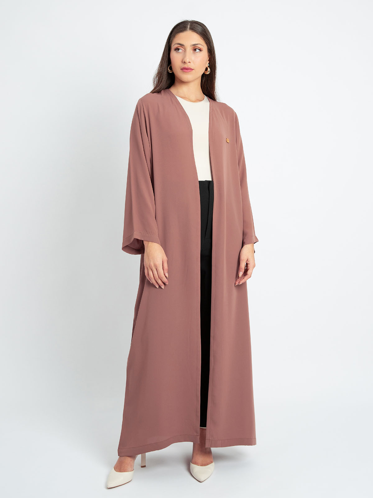 Dusty Rose - Regular-fit Long Abaya