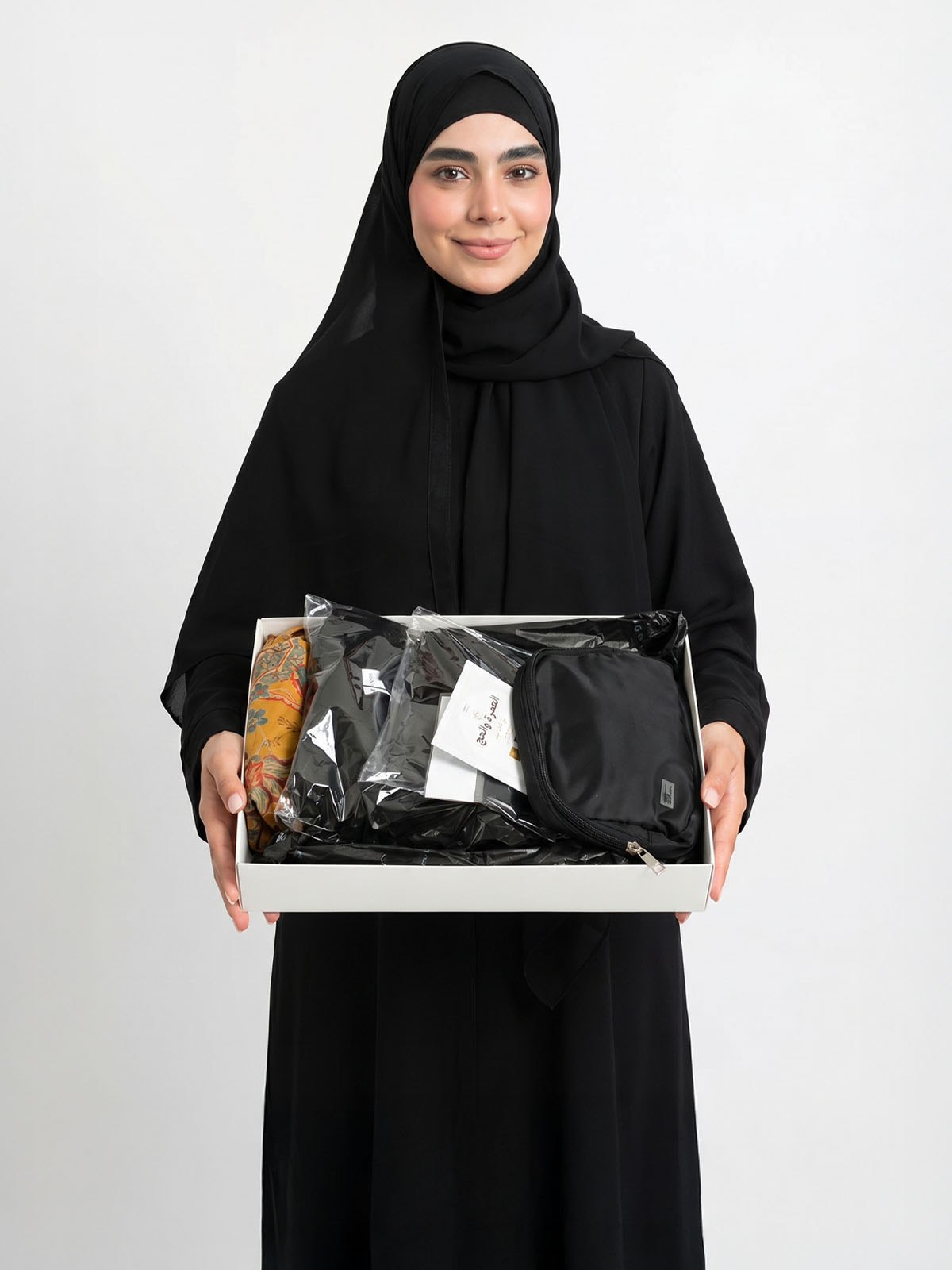 Black A Cut Umrah Abaya Package