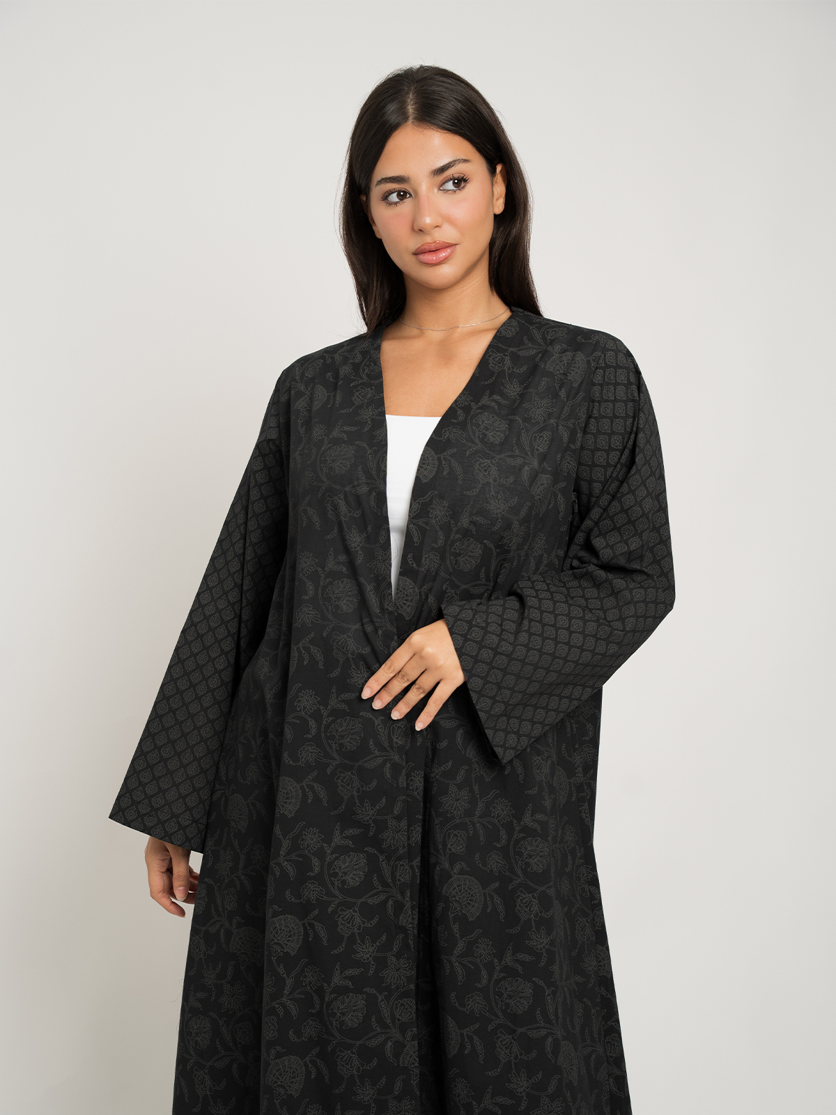 Black Mist A-Cut Abaya