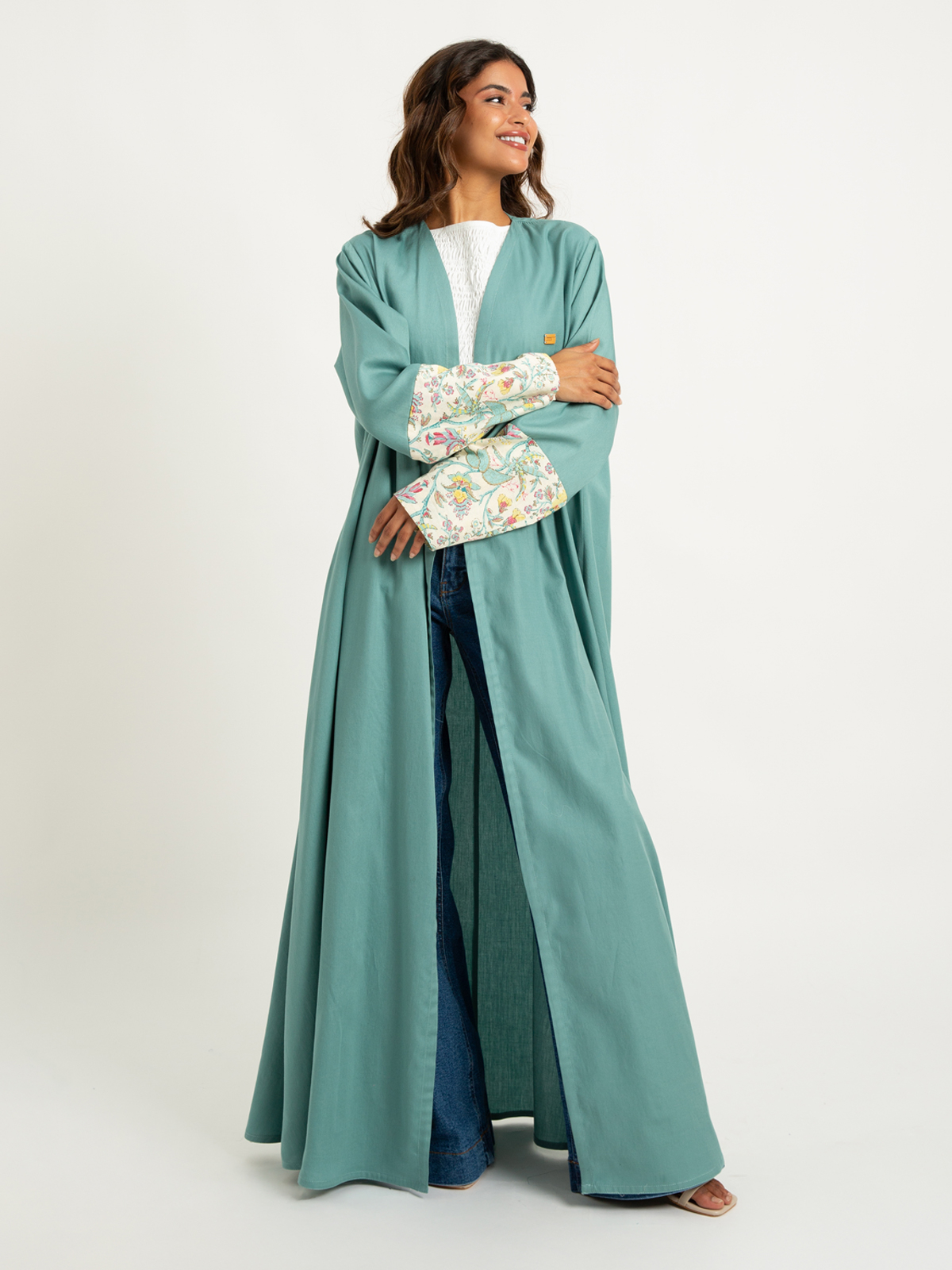 Fairouzy Vines A-Cut Abaya