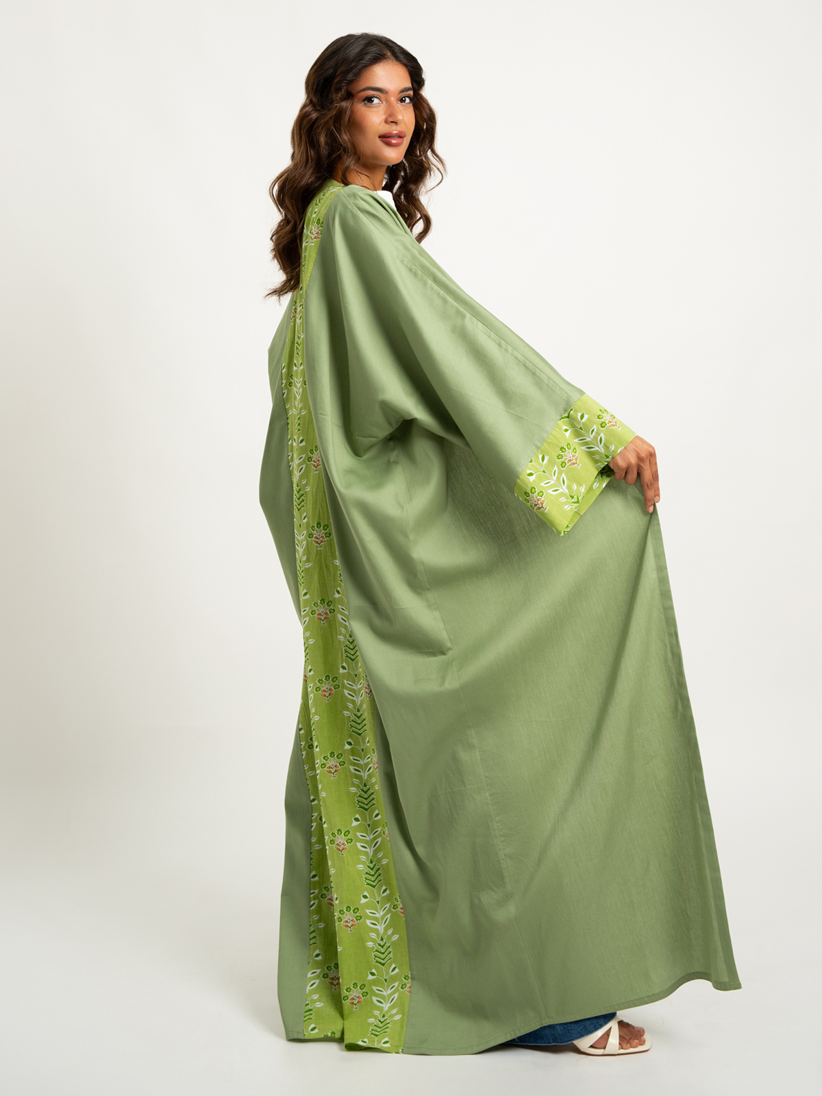  Rich Olive Wide-fit Abaya