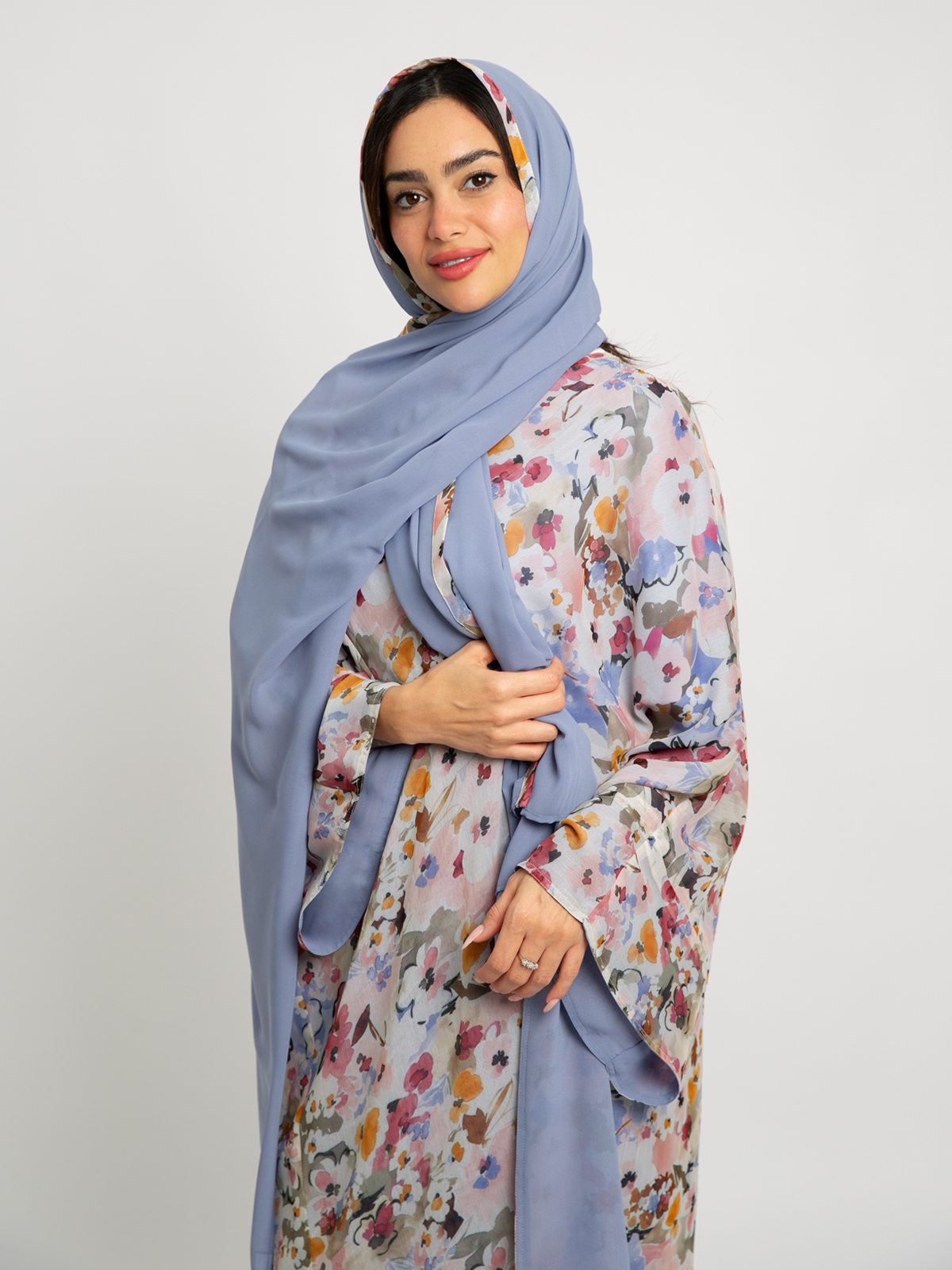 Lilies Garden Double Flowstyle  Abaya