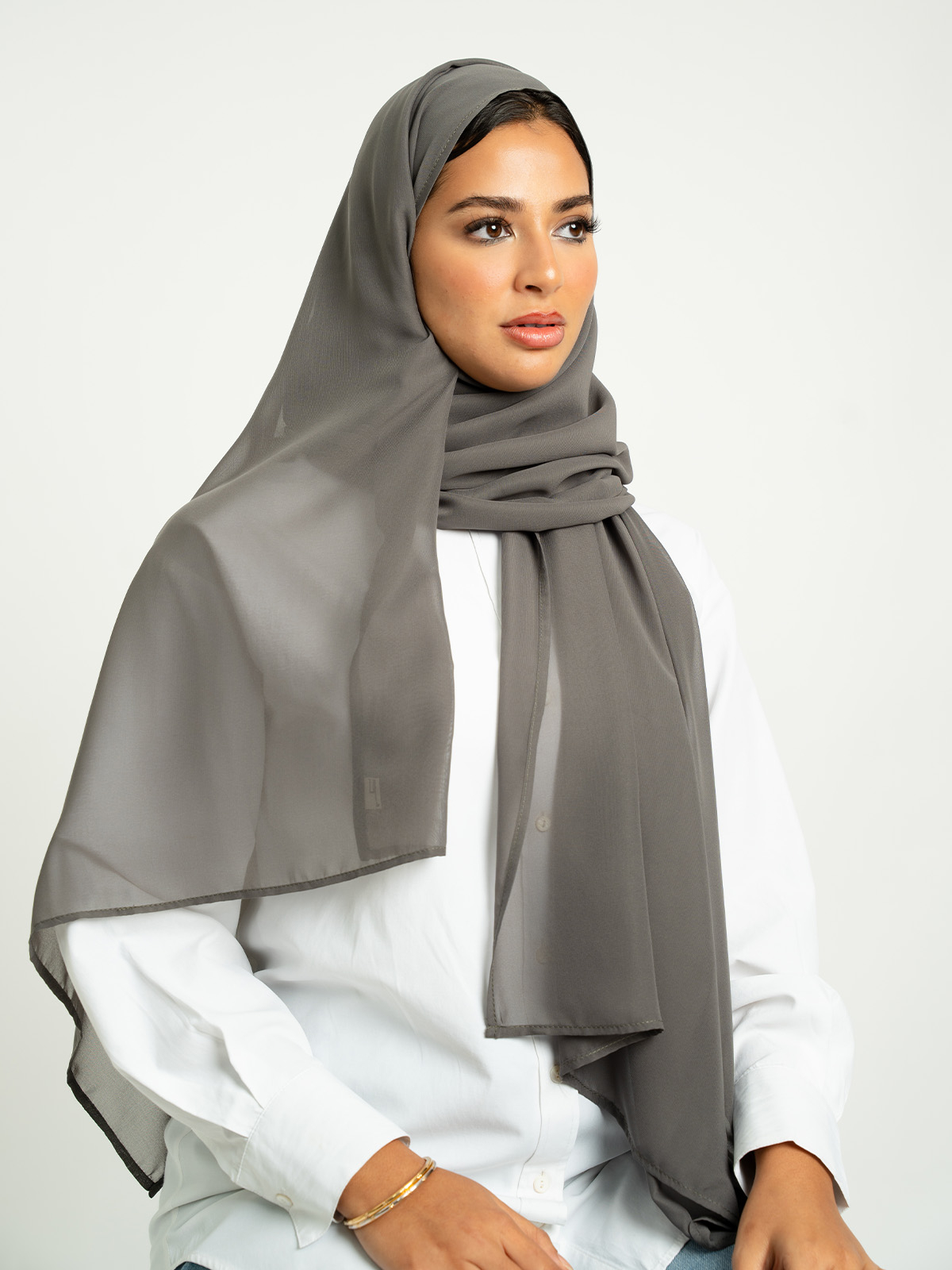 Mink Gray Plain Laser Tarha